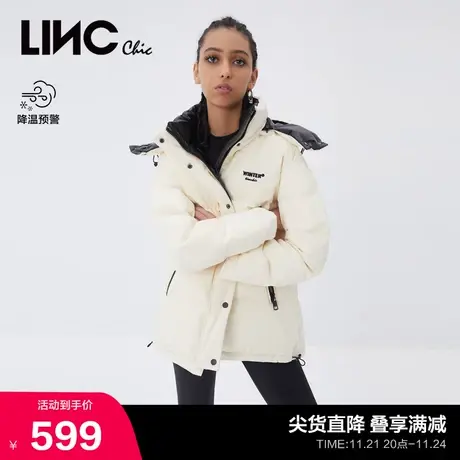 LINCCHIC金羽杰羽绒服女机能面包服短款羽绒服女冬季Y21802086商品大图