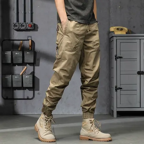 长裤男夏薄款时尚工装裤百搭裤子男款男士裤子夏季薄款潮流男裤商品大图