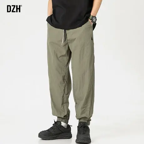 男士冰丝休闲裤男薄款夏季2024年新款宽松束脚运动裤九分裤冰丝裤商品大图