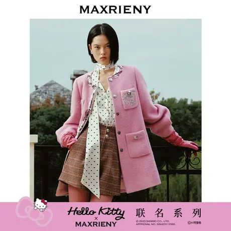 【MAXRIENY x Hello Kitty联名系列】波点印花衬衫2023冬图片