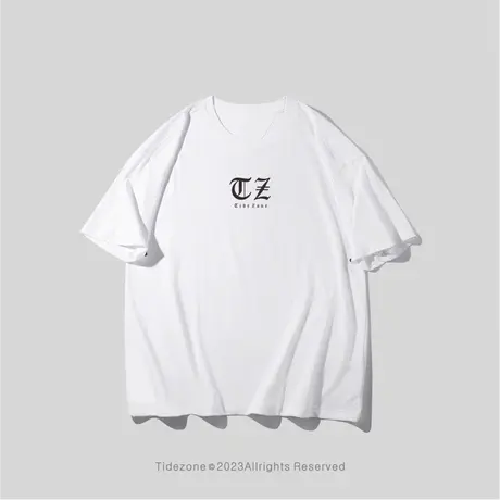 Ohlyah圆领英文字母短袖t恤男夏季新款重磅潮牌宽松情侣打底ins图片