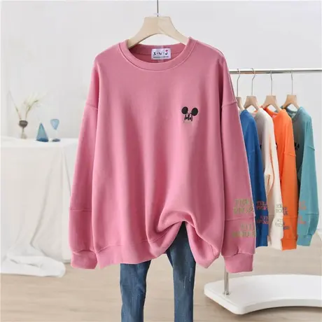 chic港味卫衣女春秋宽松韩版潮ins上衣bf慵懒风薄款waitmore外套商品大图