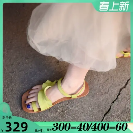 Artmu阿木原创波西米亚仙女风凉鞋配裙子真皮凉鞋女2025年新款图片