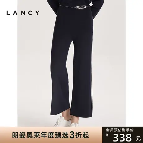 [特价]朗姿奥莱清仓特卖宽松休闲裤女商场同款秋冬季直筒阔腿长裤商品大图