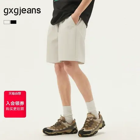 gxg.jeans男装 多色logo绣花基础休闲短裤男士薄款 25年夏新品商品大图