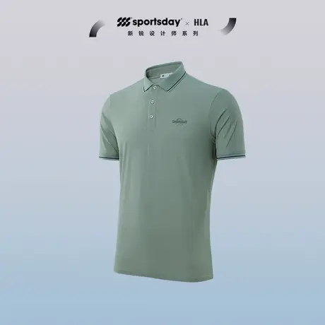 HLA/海澜之家sportsday荣耀马术运动POLO衫24春夏新款弹力短袖男商品大图