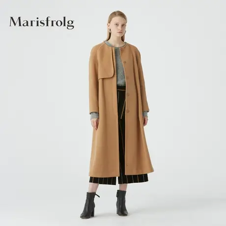 Marisfrolg玛丝菲尔羊毛2020年冬季新款女装中长款大衣毛呢外套商品大图