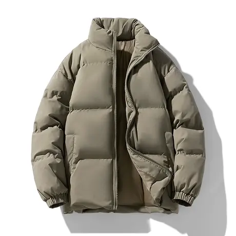棉衣男2023冬季新款潮牌宽松大码立领面包棉服ins百搭棉袄外套男图片