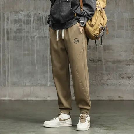 潮流时尚百搭束脚裤子男款大码宽松裤子男款休闲男士工装裤潮流男商品大图