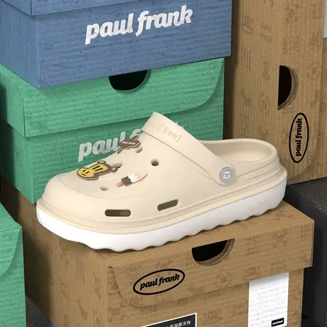 大嘴猴洞洞鞋女2023新款夏季外穿两用居家防滑厚底踩屎感拖鞋女士商品大图