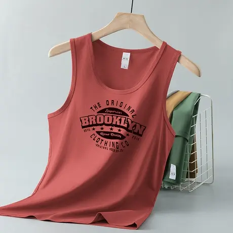 莫代尔背心男夏季健身速干运动坎肩冰丝凉感无袖t恤吊带篮球汗衫商品大图