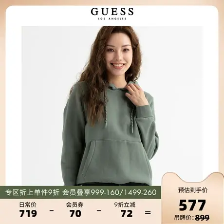 GUESS23 新秋季无性别慵懒风百搭休闲oversize连帽卫衣-YM4K9461C商品大图