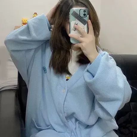 oversize卫衣女2021宽松韩版chic港风上衣春秋薄款开衫外套潮ins商品大图