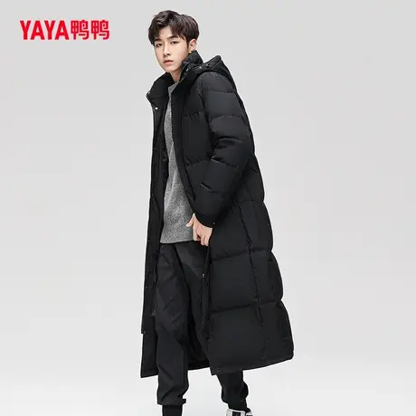 鸭鸭男士羽绒服2023年秋季新款长款过膝加长加厚简约百搭外套图片