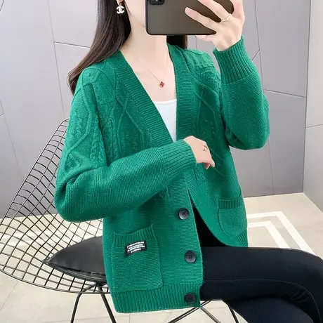 秋装新款女毛衣外套2023年秋季爆款针织衫韩版宽松百搭开衫春秋装图片