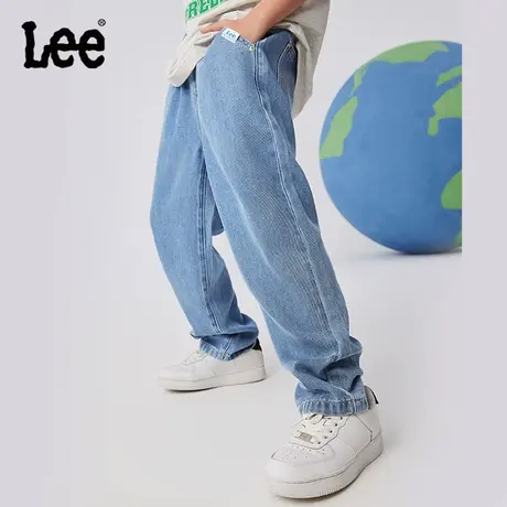 Lee男女童夏季直筒牛仔裤2025新款男孩薄款外穿儿童装夏装长裤子图片