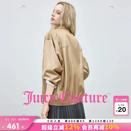 Juicy Couture橘滋外套女2025年秋季新款仿皮美式宽松夹克上衣商品大图
