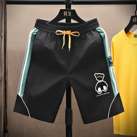 休闲短裤男潮流夏季运动五分裤子男外穿薄款宽松青少年中裤大裤衩商品大图