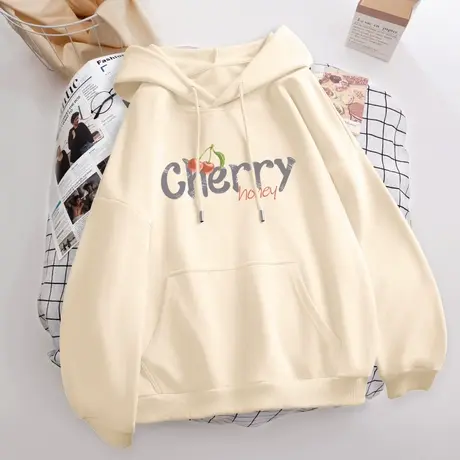 秋季连帽卫衣女2023春秋新款爆款宽松女装衣服薄款学生小个子上衣商品大图