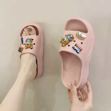 拖鞋女外穿2024新款夏季时尚网红少女凉拖鞋居家防滑踩屎感沙滩鞋商品大图