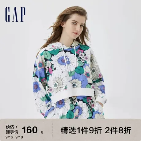 Gap女装秋季款LOGO印花辣妹风短款高腰卫衣591023时尚运动上衣图片