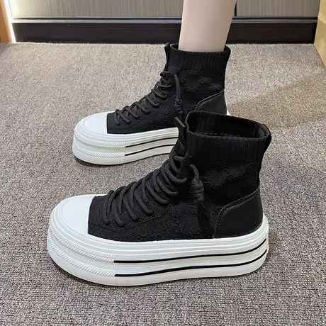 大棉鞋女冬季加绒加厚老爹鞋2023年新款运动鞋子东北防滑雪地靴冬图片