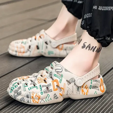 雨鞋男款夏季时尚钓鱼水鞋透气涉水鞋胶鞋套鞋防滑工地男鞋防水鞋商品大图