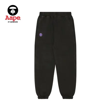 Aape旗舰店女装春夏猿人徽章字母刺绣束脚卫裤休闲长裤A636XXL商品大图