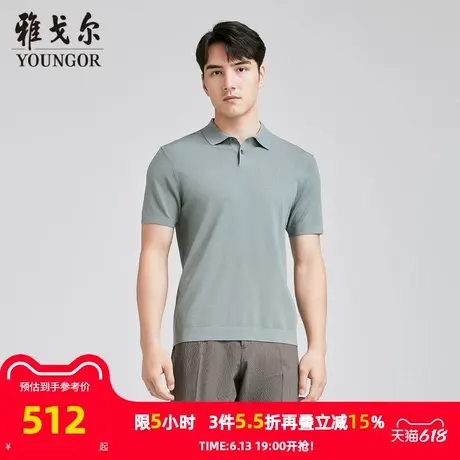 【商场同款】雅戈尔男士短袖T恤夏季新款官方商务休闲短袖男商品大图