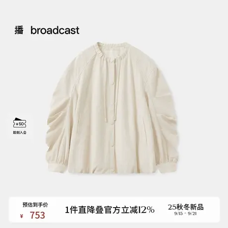 播运动风松弛感短外套25秋季新款休闲宽松上衣DDS4WD5108商品大图
