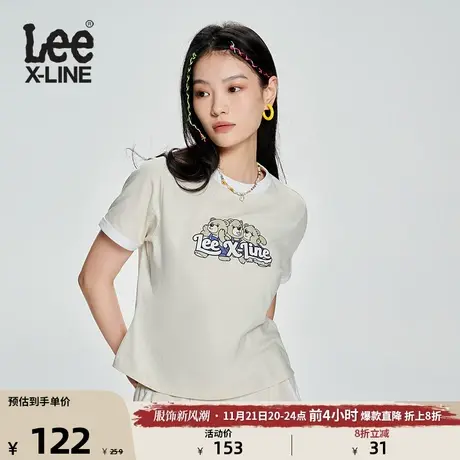 Lee23新品舒适版短款石楠色女短袖T恤LWT0055214LE-701图片