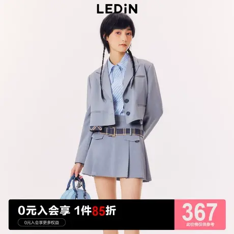 乐町短款西装短外套2023年春季新品女休闲C5BAD1A02图片