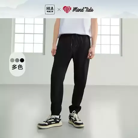 HLA/海澜之家中国心系列轻薄休闲裤夏季新款宽松微弹卫裤子男士商品大图
