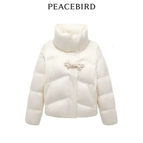 【商场同款】太平鸟女装2023年冬季新款国风羽绒服A1ACD4714商品大图