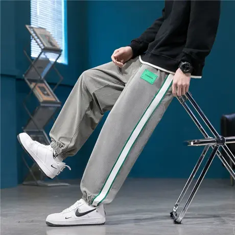 春秋季裤子男孩初中学生帅气休闲长裤青少年大童男装潮流运动卫裤商品大图