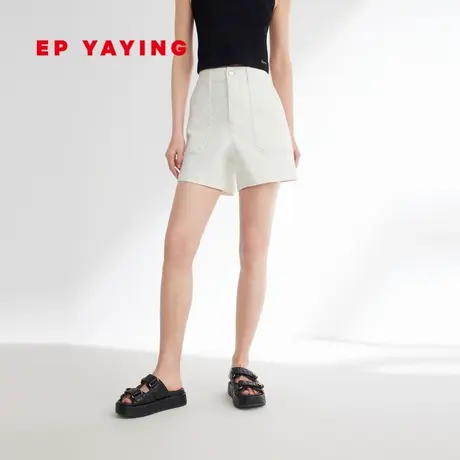 EP YAYING雅莹女装 五分裤含真丝棉牛仔短裤 2023新款J601A图片