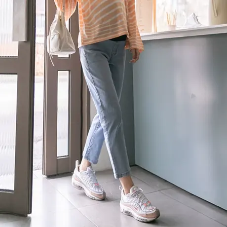 【夏装秒】孕妇裤子春秋薄款潮妈外穿时尚宽松大码九分孕妇牛仔裤商品大图