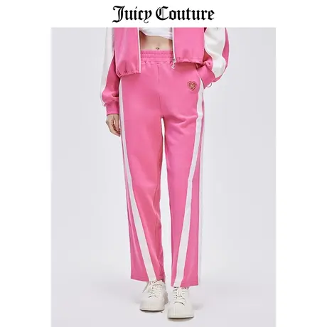 Juicy Couture橘滋春夏新款休闲裤美式运动宽松直筒针织裤女商品大图