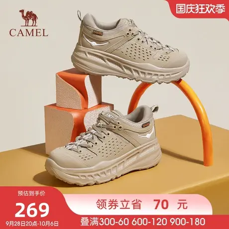 骆驼女鞋2023秋季新款时尚潮流工装舒适休闲鞋厚底双色百搭日常鞋商品大图