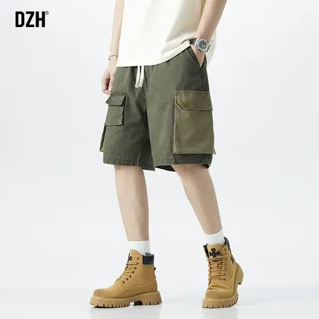 男士工装短裤男款夏季休闲五分裤潮流裤子2023新款半截裤百搭男裤商品大图