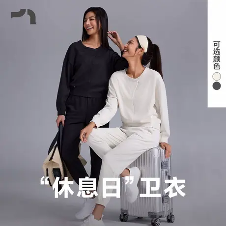 AIMER MOVE/爱慕运动春启女士春夏休闲圆领短款套头卫衣MOTP0001商品大图