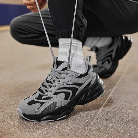 Skechers斯凯奇夏季男鞋厚底增高老爹鞋百搭舒适轻质休闲运动鞋商品大图