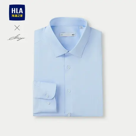 HLA/海澜之家轻商务衫及系列长袖正装衬衫25春秋新利落正式上衣男图片