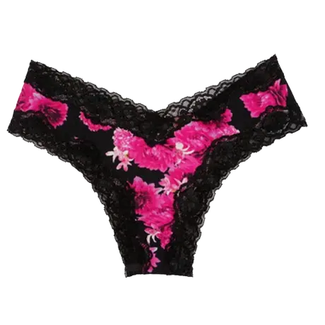 爱美菲露棉质舒适内裤女士日系一片式透气性感蕾丝花边低腰丁字裤商品大图