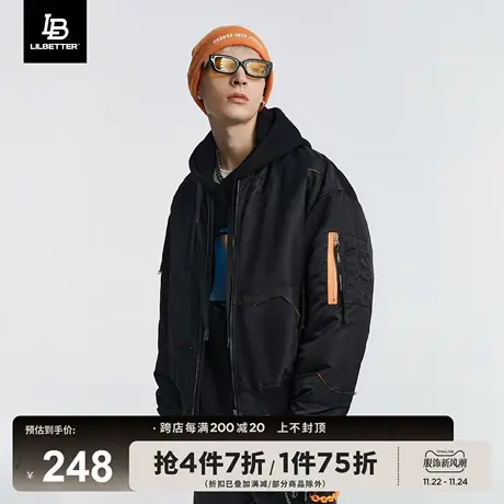 LiLbetter机能棉服男冬季宽松棉衣棒球服运动潮牌冬装痞帅外套LB商品大图