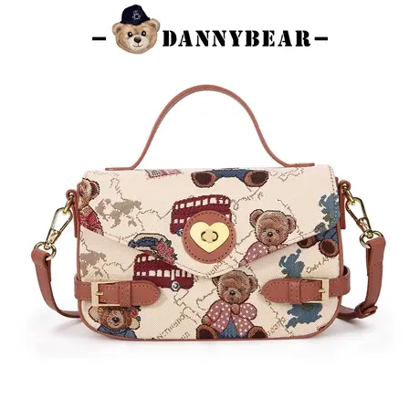 丹尼熊剑桥包斜挎包女包新款通勤休闲小熊布包DKB1825033商品大图
