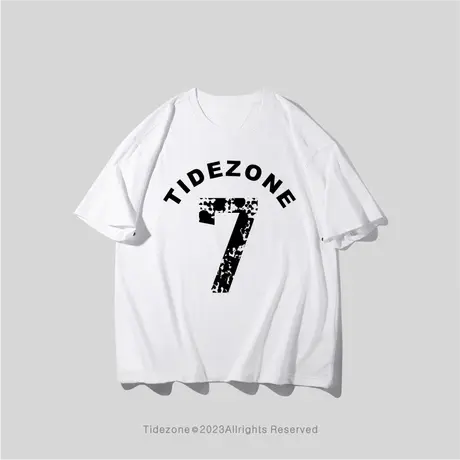 Ohlyah重磅简约美式纯色大码短袖t恤男女潮流上衣百搭宽松国潮牌图片