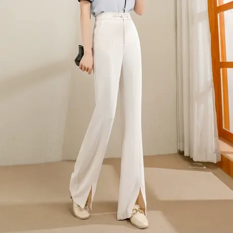 时尚气质阔腿休闲长裤女士2023年春季新款休闲百搭裤子商品大图