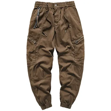 VIP日系工装裤男潮牌美式复古运动束脚裤春秋多口袋宽松休闲长裤商品大图