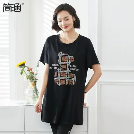 大码女装夏季新款2023年新款简涵高端轻奢显瘦加肥加大连衣裙遮胯图片